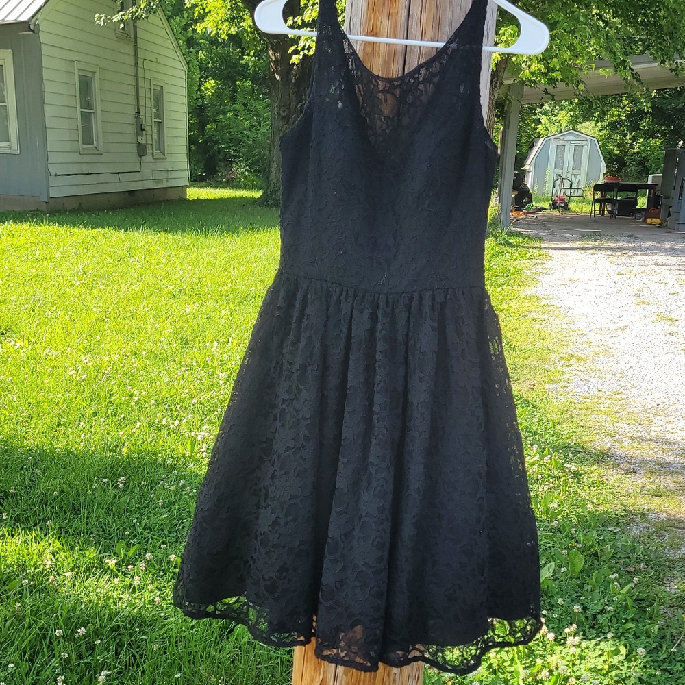 Mori Lee Black Lace Dress